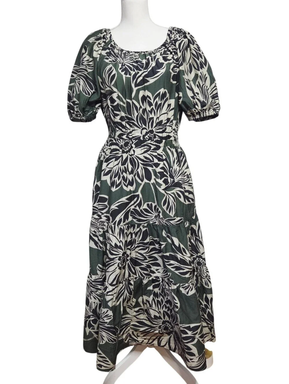 Velvet by Graham & Spencer Raya Printed Silk Cotton Maxi Dress XSmall